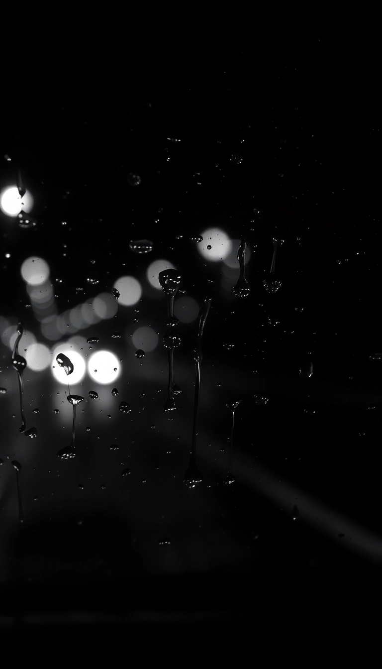 iPhone Stunning AI Night Car Rain Professional Wallpaper Royalty-Free Stock Image